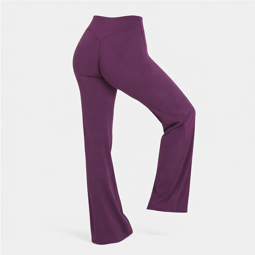 Legging de Sport Évasé Taille Haute – Effet Gainant & Liberté de Mouvement | ParadiseHoop