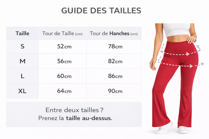 Legging de Sport Évasé Taille Haute – Effet Gainant & Liberté de Mouvement | ParadiseHoop