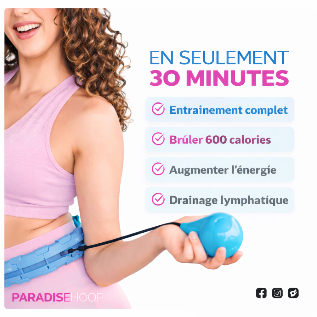 Hula Hoop Fitness Ajustable – Entraînement & Tonification | ParadiseHoop