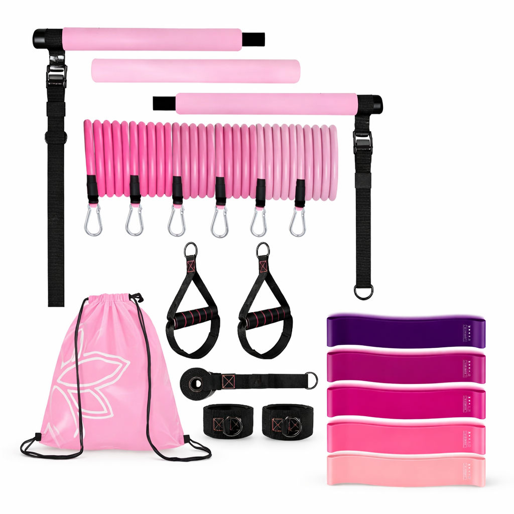 Set d’Élastiques de Musculation avec Barre – Entraînement Complet | ParadiseHoop
