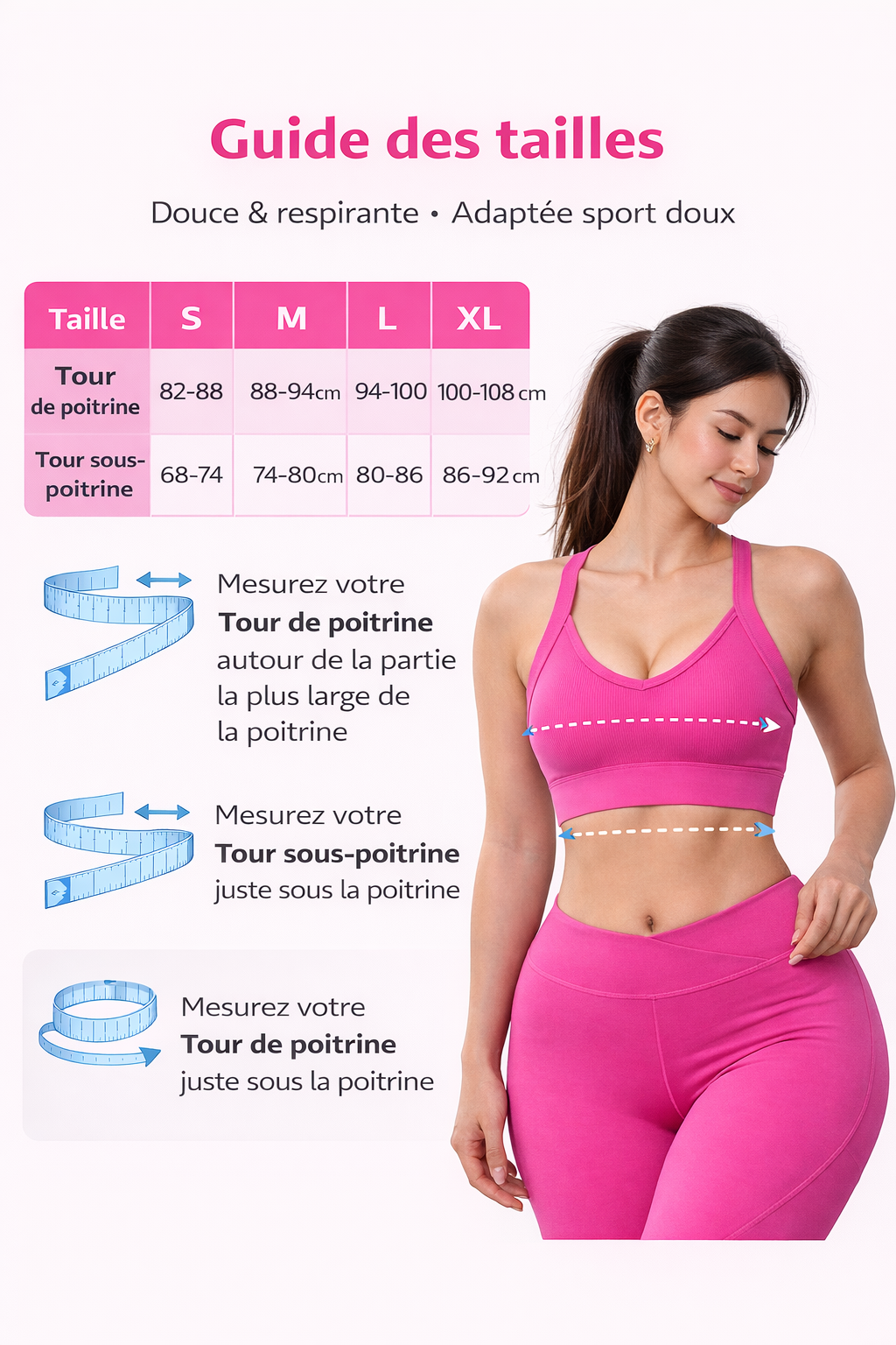 Soutien-Gorge de Sport Confort & Maintien Moyen | ParadiseHoop
