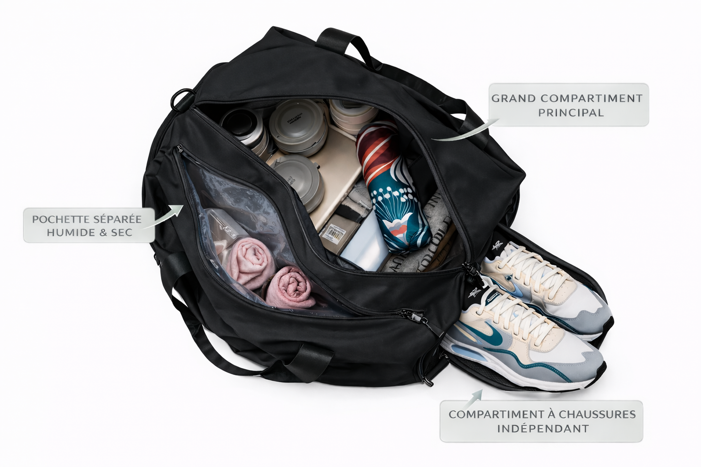 Sac de Sport & Voyage – Grande Capacité & Design Minimaliste | ParadiseHoop